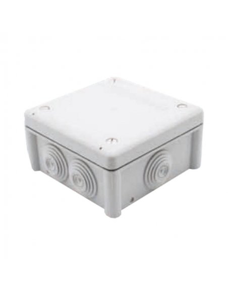 Caja de termoplástico 100x100x55mm con conos - ADAJUSA