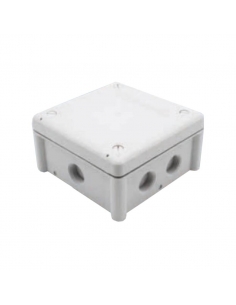 Caja de termoplástico 100x100x55mm con entradas roscadas | ADAJUSA