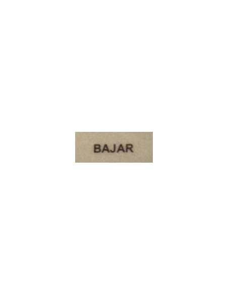 Etiqueta "BAJAR"