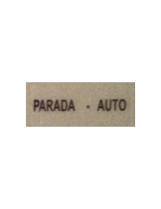 Etiqueta "PARADA-AUTO"