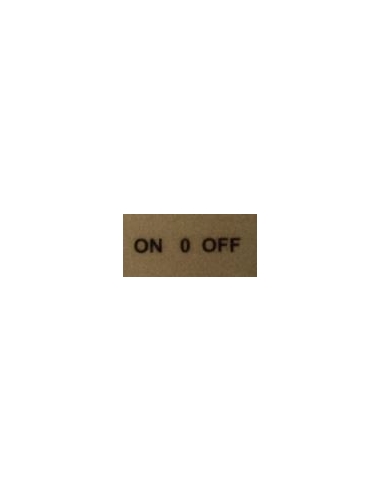 Etiqueta "ON-0-OFF"