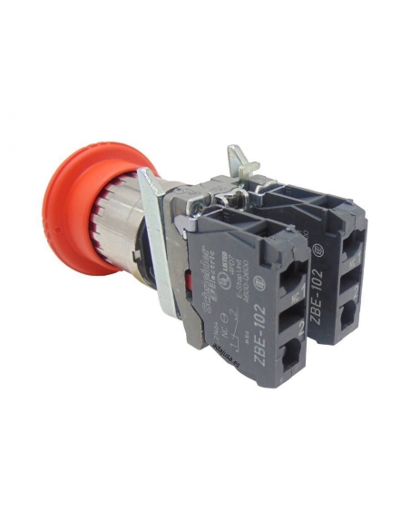Metal emergency stop button diameter 40 2NC SCHNEIDER | ADAJUSA