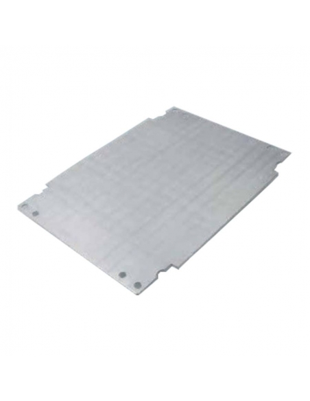 Placa de montaje metálica para armario 500x400 de fibra - Gaestopas