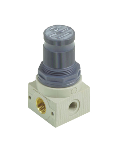 Micro-pressure regulator 1/4 0-4 bar with quick exhaust Bit series - Metal Work - ADAJUSA