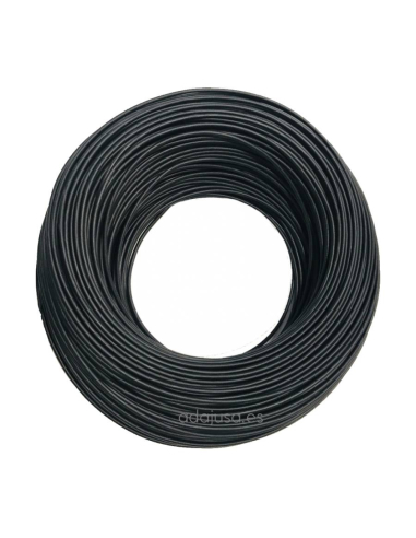 Cable flexible 1.5mm negro top cable H05V-K rollo 25m, ADAJUSA