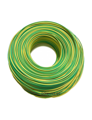 Rouleau de câble unipolaire souple 10 mm2 couleur terre 50m