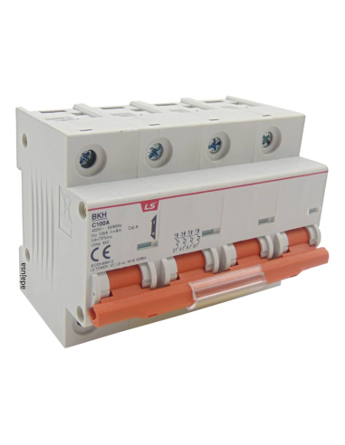 MCB circuit breaker 4 poles 63A 10kA (4x63A) -  LS