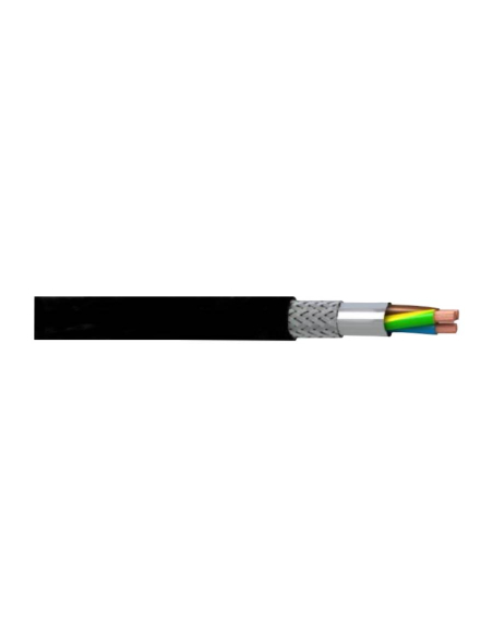 Manguera  apantallada 3x1mm (3G1) PVC negro | Adajusa