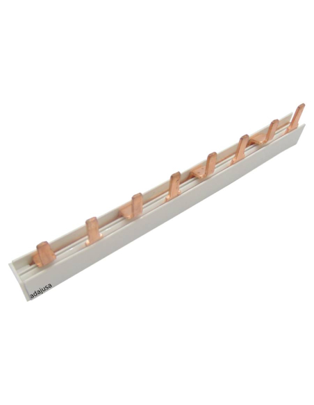 Electric connection comb 2 poles 63A strip 1 meter