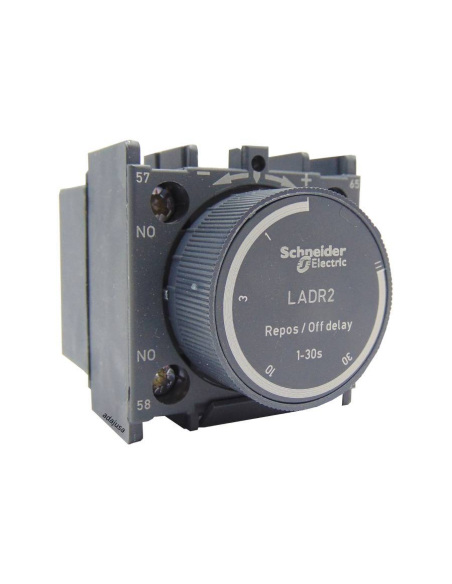 Temporizador para contactor 0,1-30 seg retardo a la desconexión LADR1  Schneider  /  Adajusa