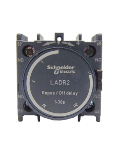 Contactor timer 0.1-30 sec delay to ladr1 disconnection Schneider / Adajusa 2