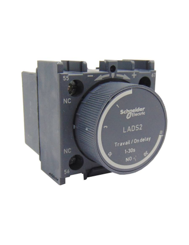 Temporizador para contactor 1-30 seg retardo a la conexión LADS2  Schneider  /  Adajusa