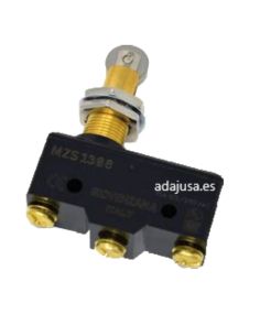 Pushbutton microswitch MZS1308 piston with threaded head roller - Giovenzana