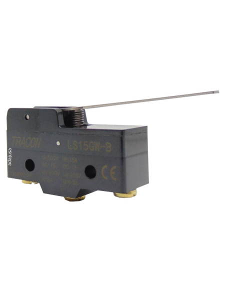 Final de carrera palanca larga (microrruptor) LS15GW-B | Adajusa