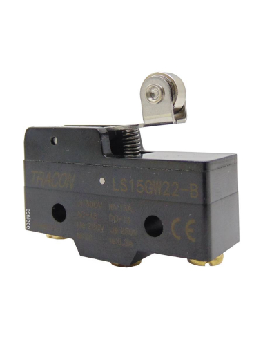 Final de carrera palanca roldana corta (microrruptor) LS15GW-B | Adajusa