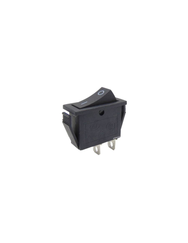 Interruptor negro 16A-250V 28x10mm Serie Tes  | Adajusa