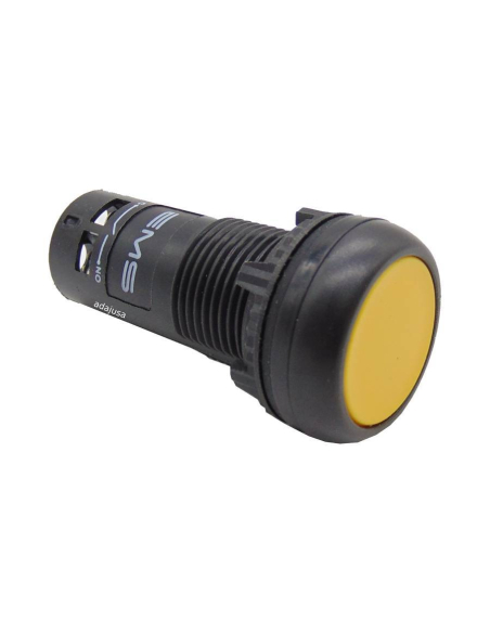 EMS yellow monoblock pushbutton - ADAJUSA
