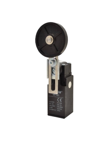 Adjustable lever limit switch with pulley 50mm VP191 | Adajusa