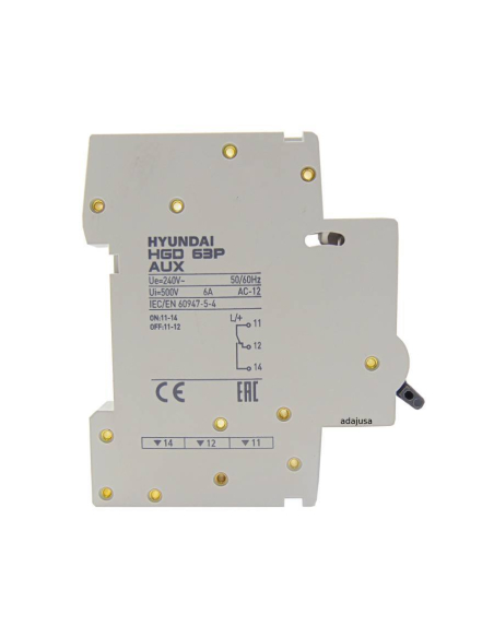 Hyundai MCB circuit breaker auxiliary contact