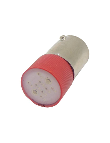 Red LED bulb Ba9s 400 Vac | ADAJUSA