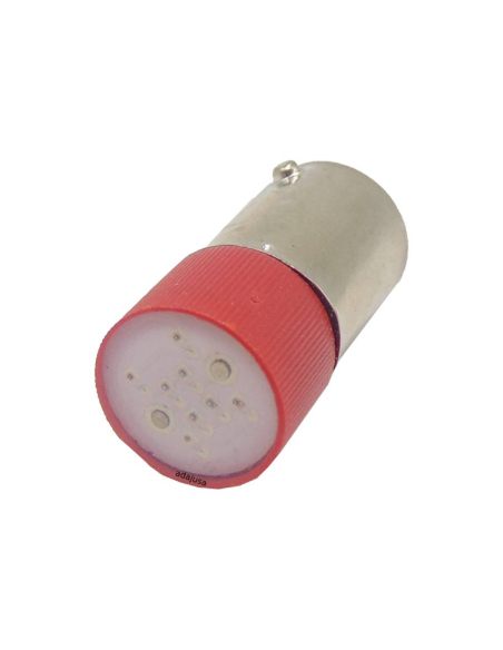 Bombilla led color rojo Ba9s 400 Vac | ADAJUSA
