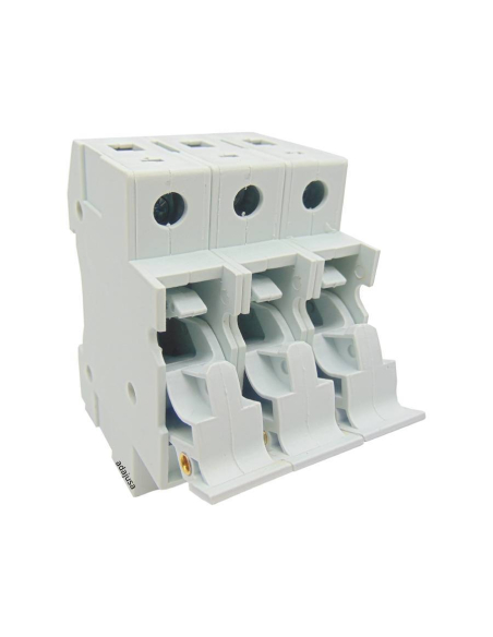 Fuse holder base 3 poles 8x32 20A for DIN rail mounting price| ADAJUSA | price