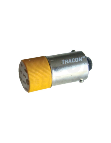 Bombilla led color amarillo Ba9s 400 Vac | ADAJUSA
