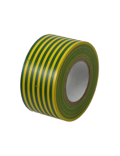 Cinta aislante amarillo/verde de 50mmx0,13mm carrete de 20m | ADAJUSA