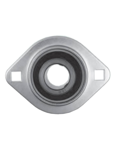 BPFL stamped sheet metal round support with bearing SB203 | Adajusa
