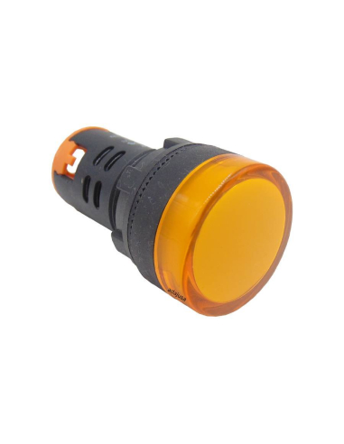 Piloto multiled color amarillo (ambar) 12 Vcc o Vac 22mm