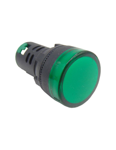Piloto multiled color verde 12 Vcc o Vac 22mm