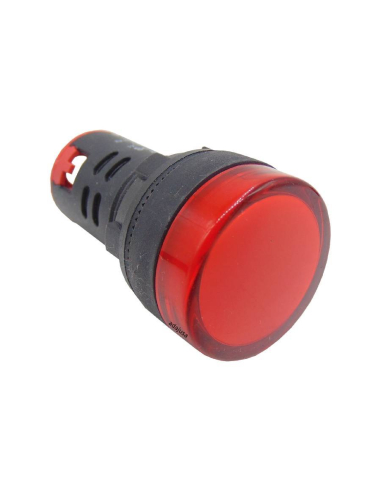 Piloto multiled color rojo 12 Vcc o Vac 22mm
