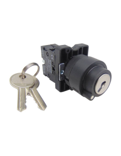 Selector 2 posiciones llave 1 contacto abierto (NA) 2