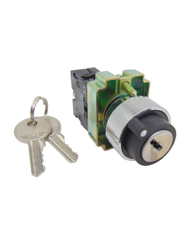 Metal selector 2 key positions 1 open contact (NA) complete