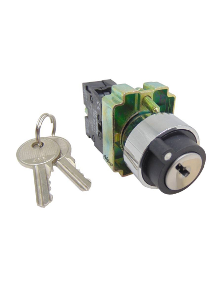 Metal selector 2 key positions 1 open contact (NA) complete