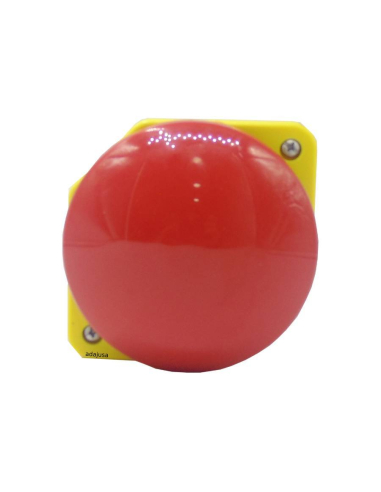 Front red 90 diameter screen pushbutton - Giovenzana