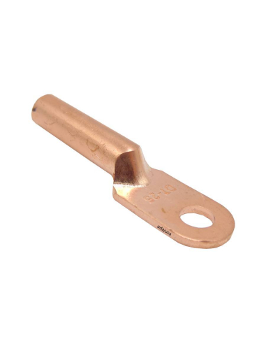 Terminal tubular de cobre 70 mm2  taladro 12.5 mm