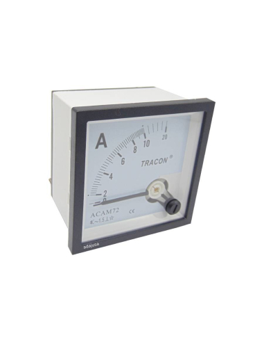 Ammeter for direct measurement 0-10 A 72x72