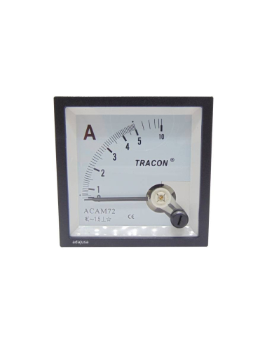 Ammeter direct measurement 5 A 72x72mm 72x72mm moving coil instrument | ADAJUSA | price