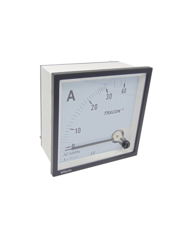 Ammeter for direct measurement 0-30 A 96x96