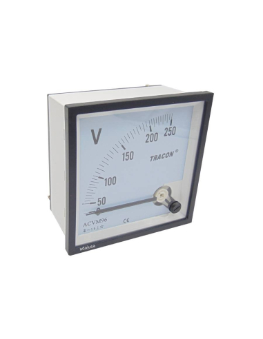 Voltmeter 0-250 Vac 96x96