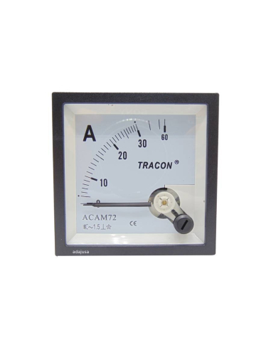 Ammeter direct measurement 30 A 72x72mm moving coil instrument | ADAJUSA : price