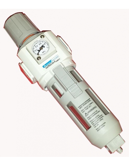 1/4 metal filter-regulator with pressure gauge - Mindman