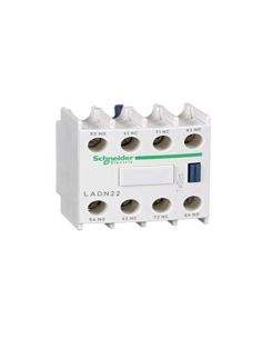 Block 4 contacts for contactors 2NA+2NC LADN22 Schneider | ADAJUSA | price