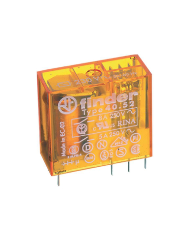 Miniature relay 230Vac 2 contacts 8A SERIES 40 - FINDER