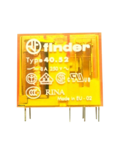 Relé miniatura 2 contactos 8A, 230Vac FINDER serie 40 2