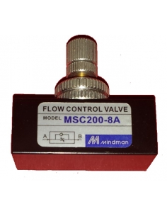 Regulador de caudal unidireccional 1/8 lineal 2