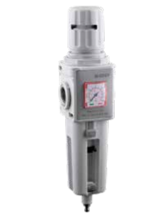 Filtro-regulador neumático 3/8 0-8 bar completo purga automática tamaño 2 serie FRL EVO - Aignep