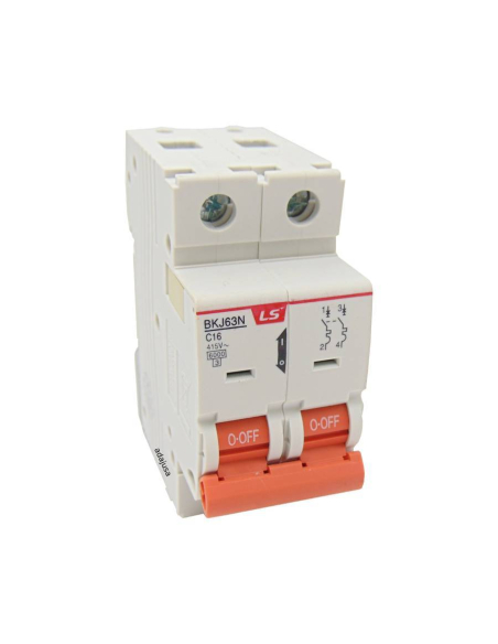 MCB circuit breaker switch 2 poles 50A curveD BKN 2P LS | ADAJUSA