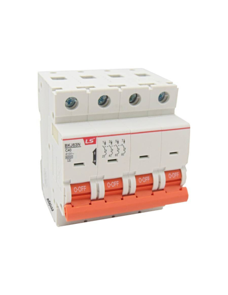 MCB circuit breaker switch 4 poles 10A curve C BKN 4P LS | ADAJUSA